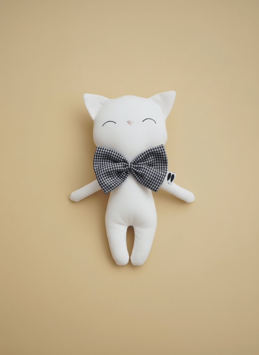 gatito lili blanco pajarita